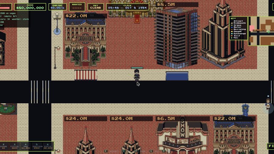 Casinos and towers along the Strip